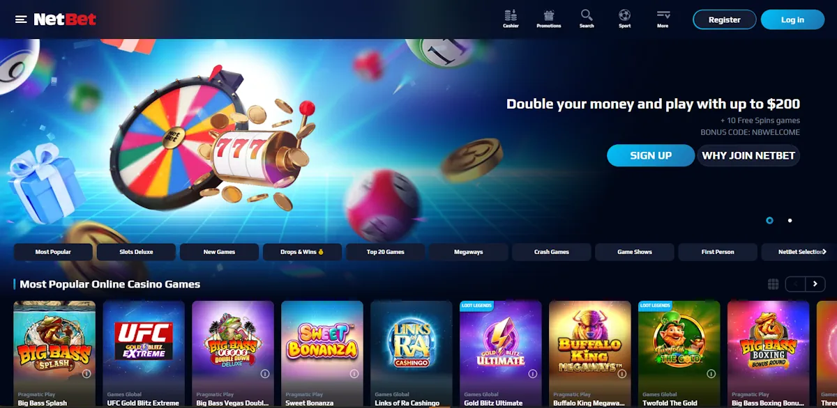 NetBet Casino Screenshot