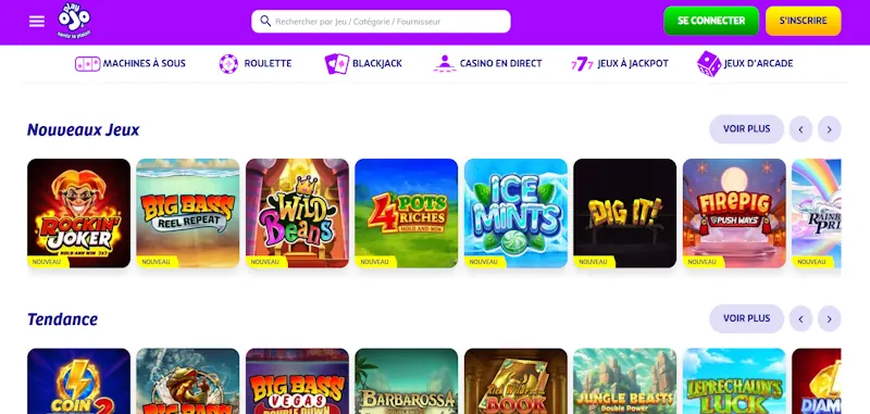 PlayOJO Casino screenshot