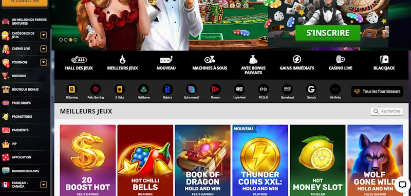 Playamo Casino screenshot
