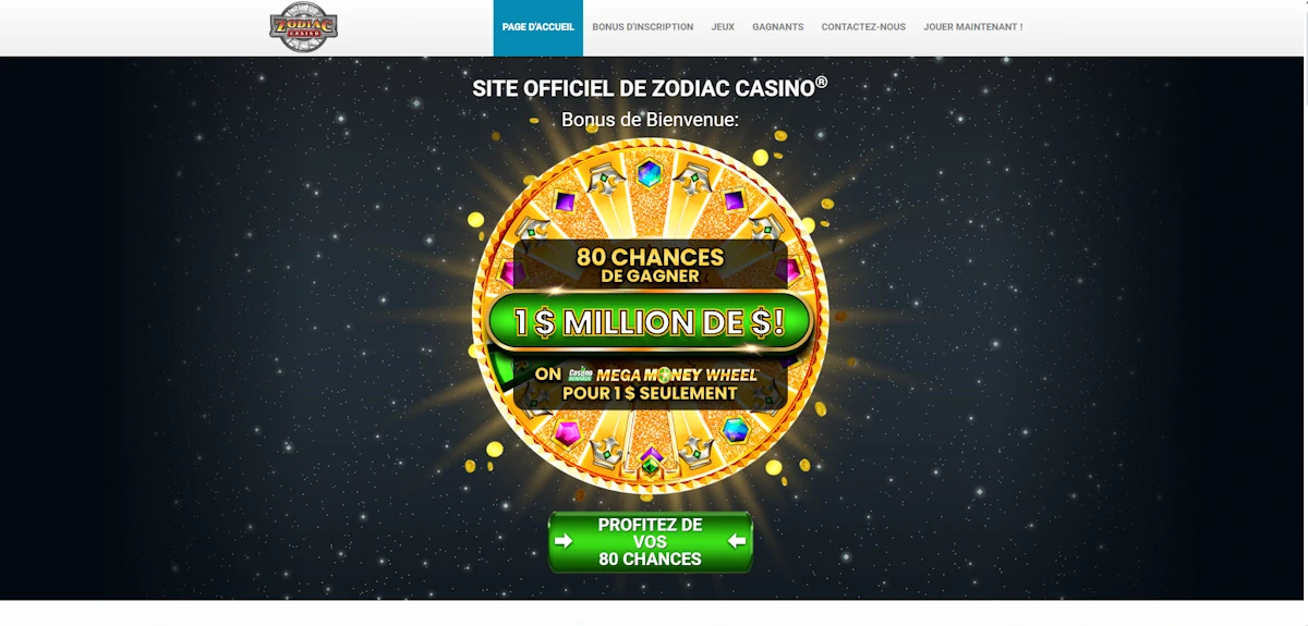 Zodiac Casino Screenshot