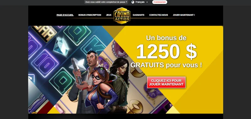 Casino Action bonus screenshot