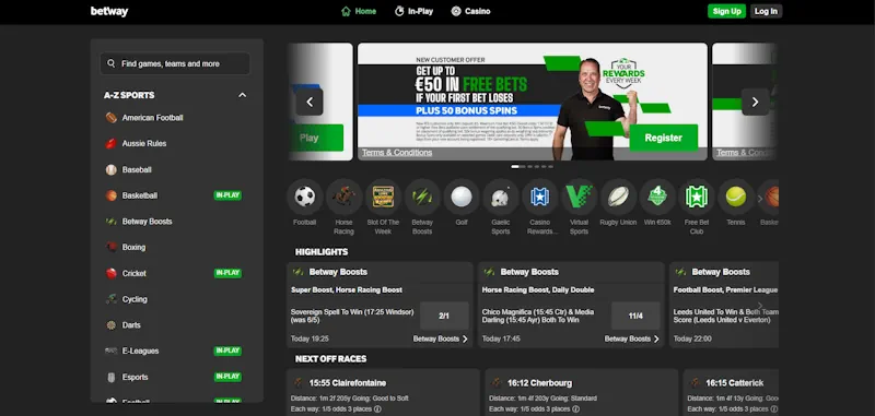 Betway sport Screenshot