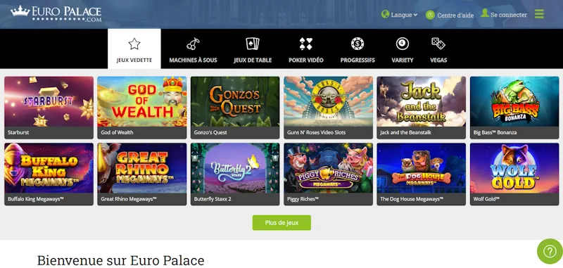 Euro Palace Casino screenshot