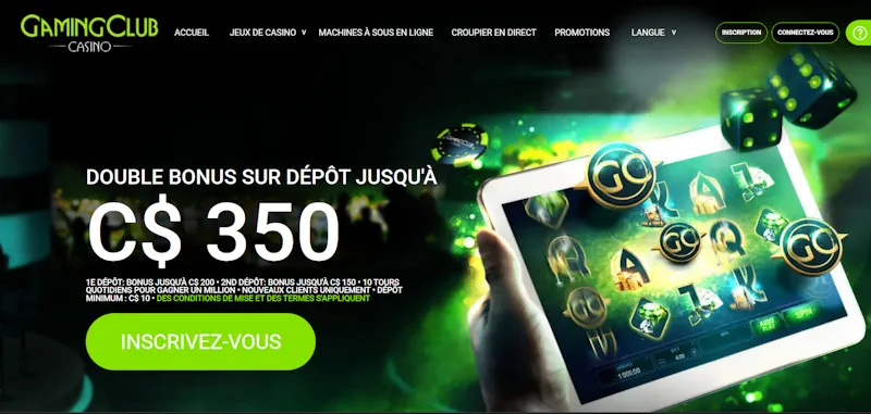 Gaming Club casino screenshot