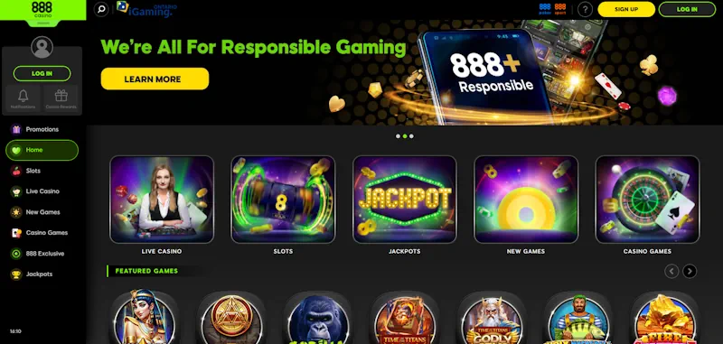 888 Casino screenshot