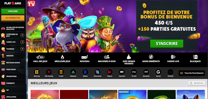 Playamo Casino screenshot