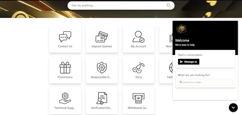 Royal Vegas service client screenshot