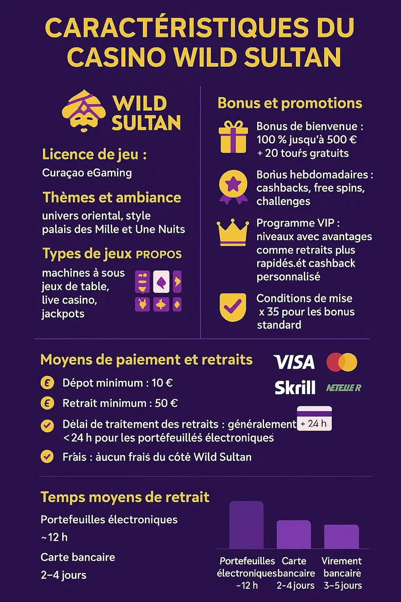 wild sultan casino infographi