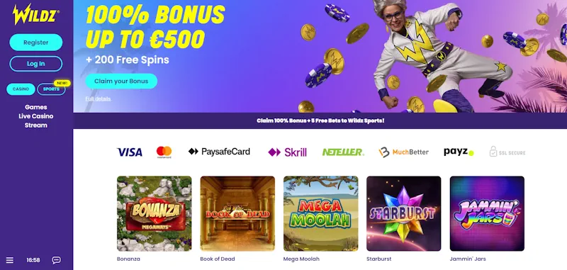 Wildz Casino  screenshot