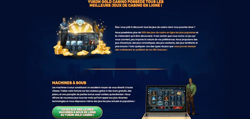 Yukon Casino Produits screenshot