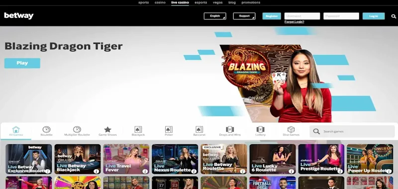 BetWay Casino screenshot